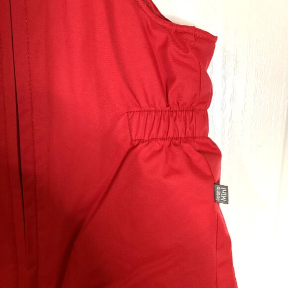 Souris Mini Toddler Girls Red Snow Pants With Bib 30 Months Warm Winter Skiing - Picture 4 of 11